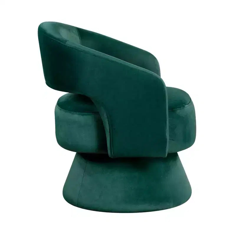 GDFStudio Hudson Modern Luxury Velvet Upholstered Swivel Accent Chair