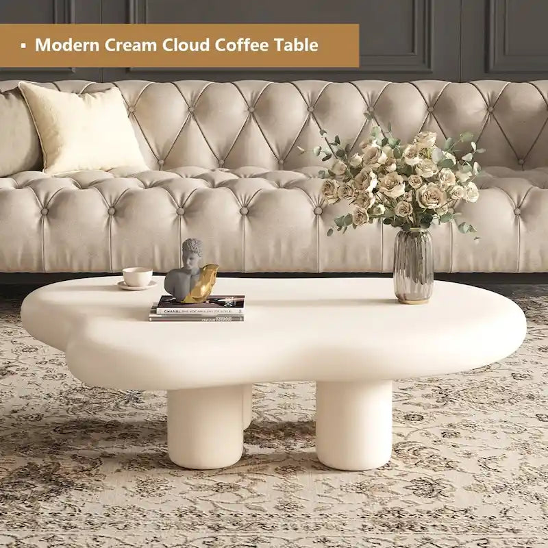 48.5 Modern Cloud Shape 4 Legs Coffee Table