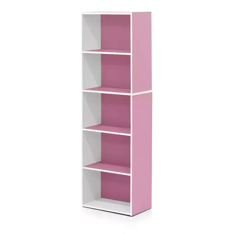 Furinno 5-Cube Reversible Bookcase Open Shelf Dispaly Rack Horizontal Vertical