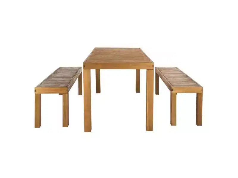 Dario 3 Piece Set With Two Benches - Indoor/Outdoor - PAT7029 - Safavieh