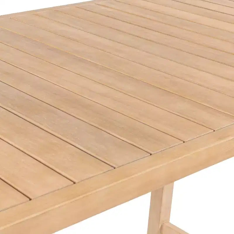 JONATHAN Y Porto Modern Coastal 3-Piece Acacia Wood Outdoor Bar Set with Cushions