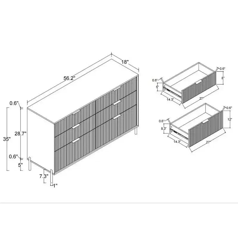 Festivo 6 Drawer Dresser