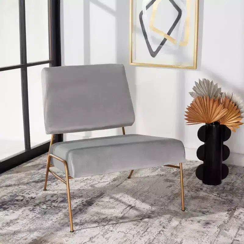 Romilly Velvet Accent Chair - ACH6203 - Safavieh