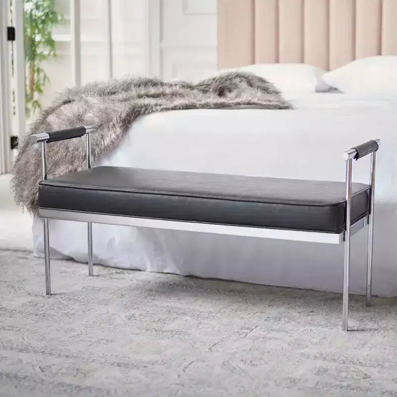 Pim Long Rectngle Bench With Arms - BCH6206 - Safavieh