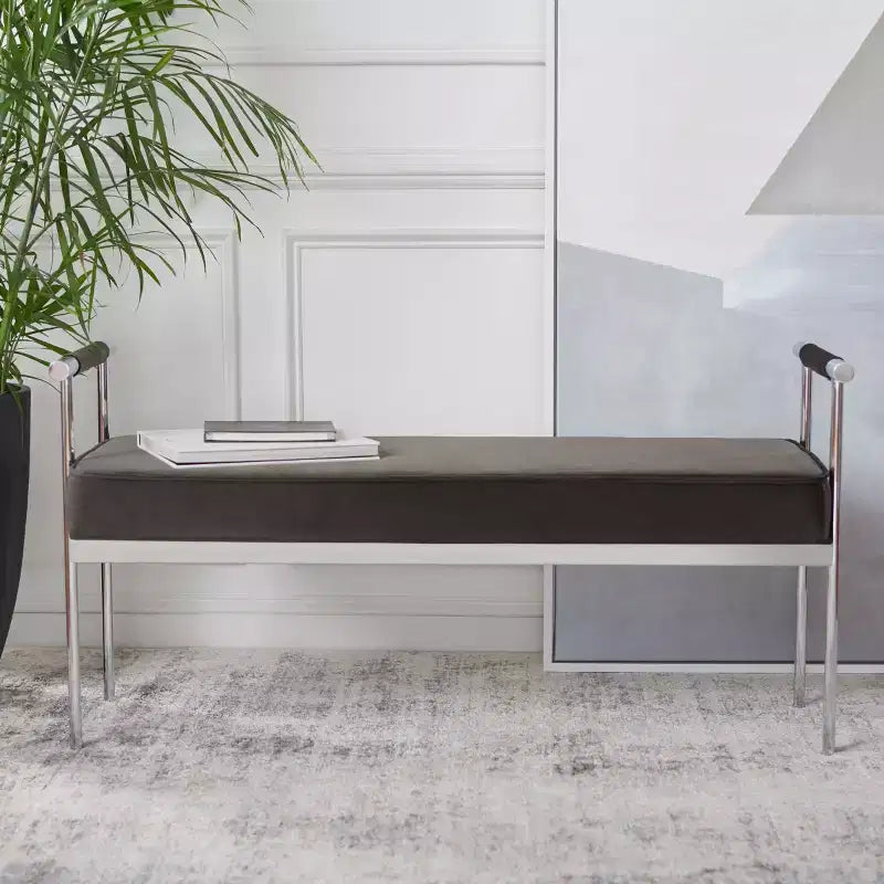 Pim Long Rectngle Bench With Arms - BCH6206 - Safavieh
