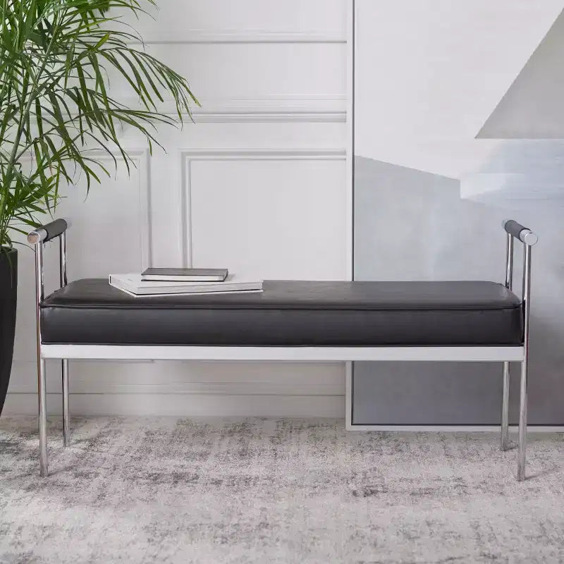Pim Long Rectngle Bench With Arms - BCH6206 - Safavieh