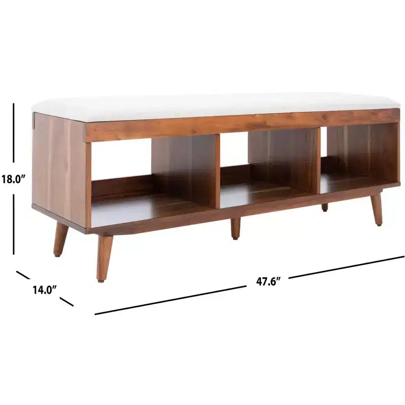 Cricket Open Shelf Bench With Cushion - BCH5000 - Safavieh
