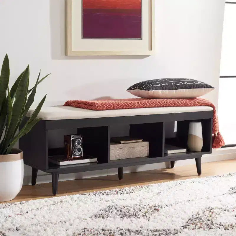 Cricket Open Shelf Bench With Cushion - BCH5000 - Safavieh