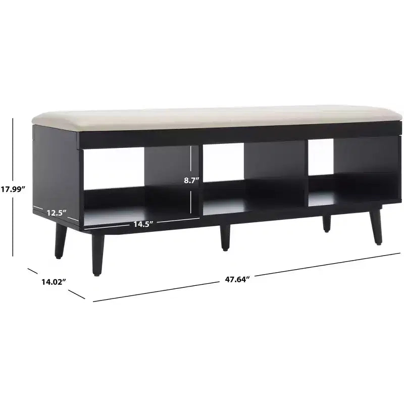 Cricket Open Shelf Bench With Cushion - BCH5000 - Safavieh