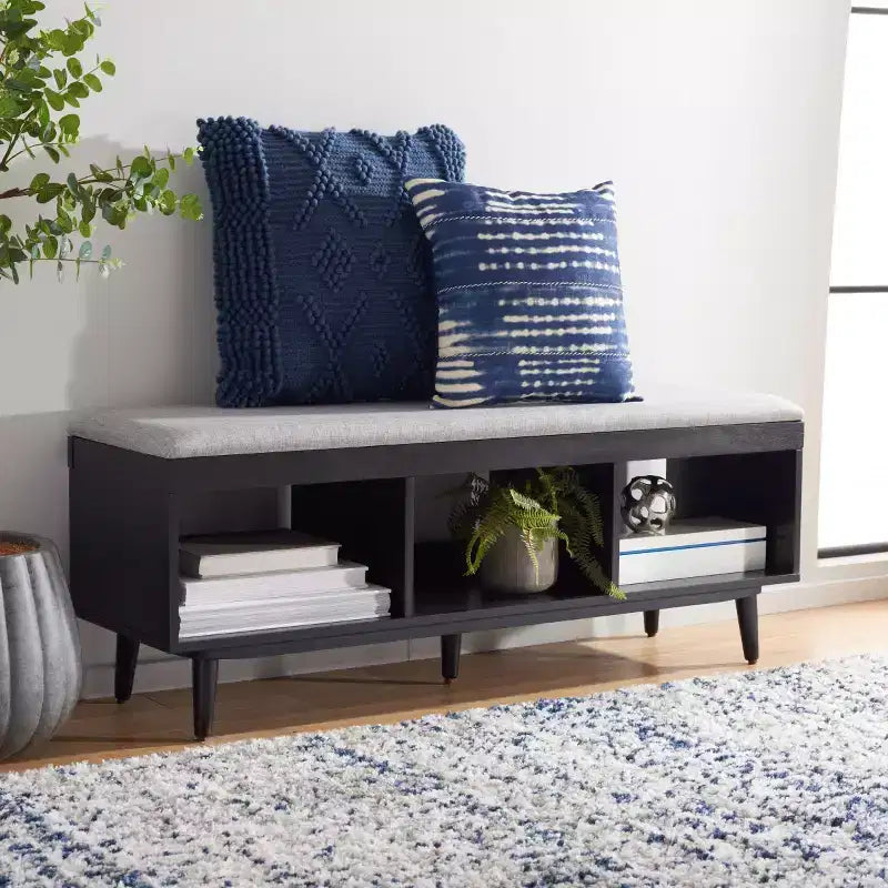 Cricket Open Shelf Bench With Cushion - BCH5000 - Safavieh