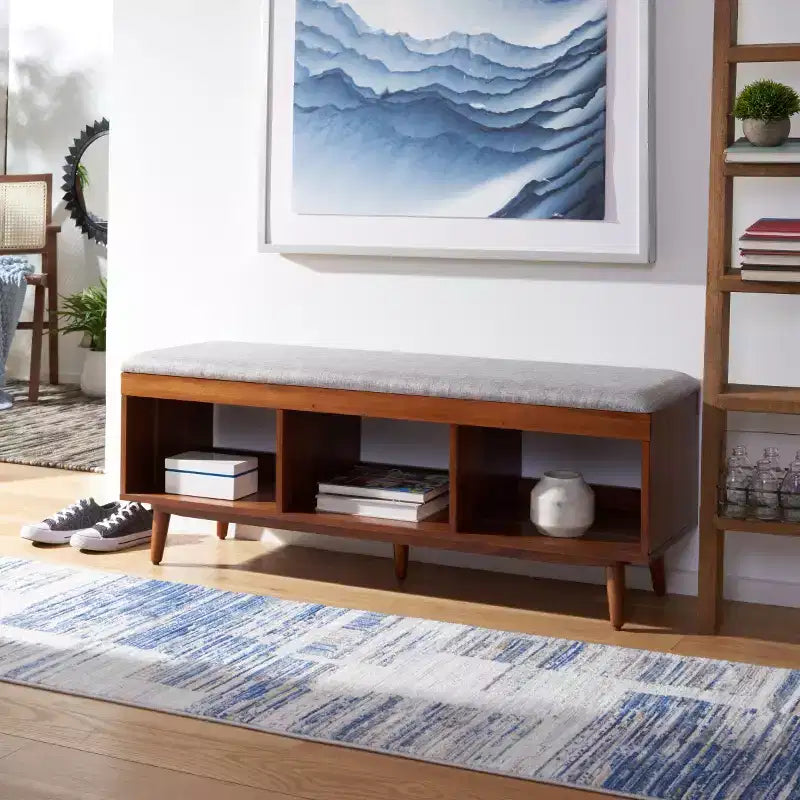 Cricket Open Shelf Bench With Cushion - BCH5000 - Safavieh