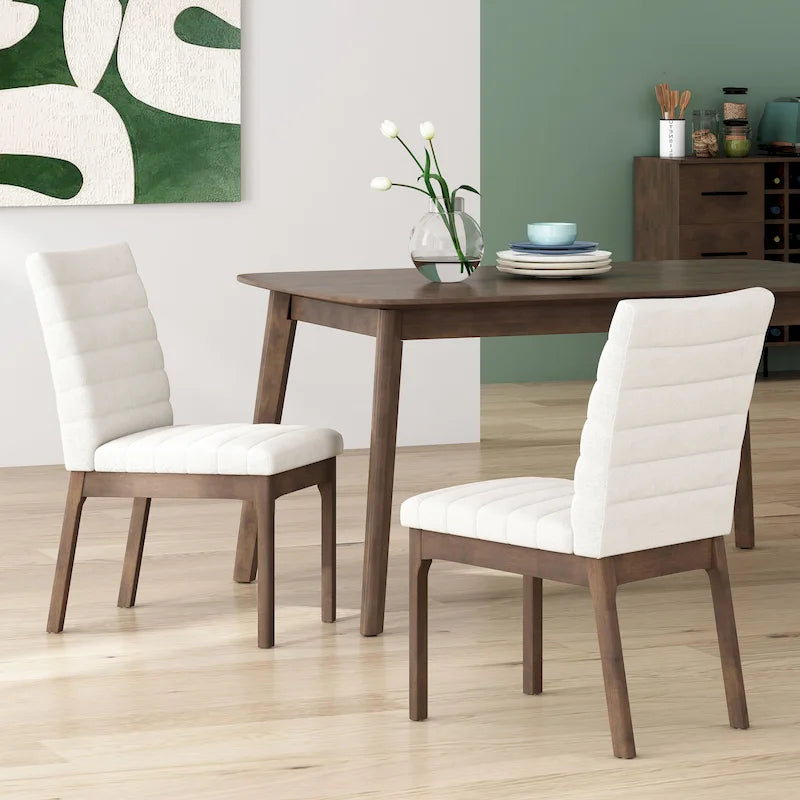 Sillas de comedor Lancer Channel Stitch (juego de 2) de Christopher Knight Home