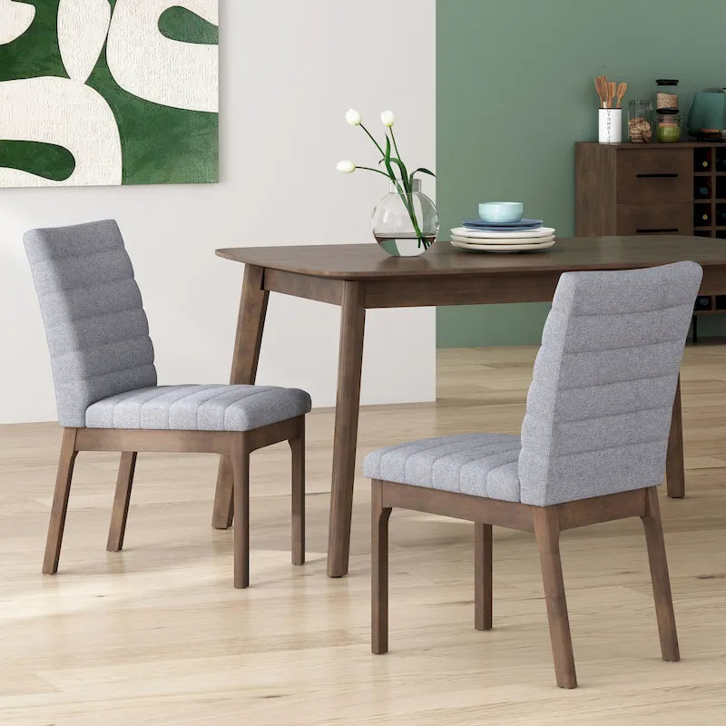 Sillas de comedor Lancer Channel Stitch (juego de 2) de Christopher Knight Home