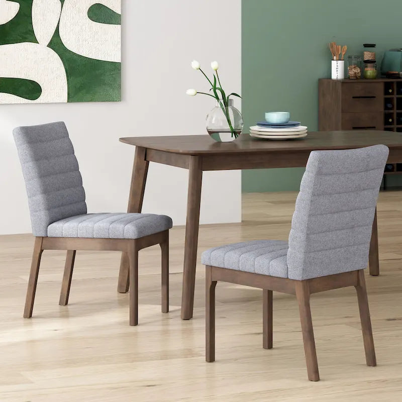Sillas de comedor Lancer Channel Stitch (juego de 2) de Christopher Knight Home