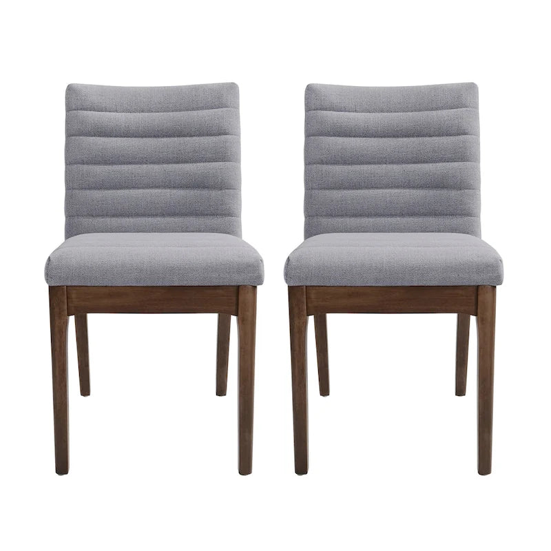 Sillas de comedor Lancer Channel Stitch (juego de 2) de Christopher Knight Home