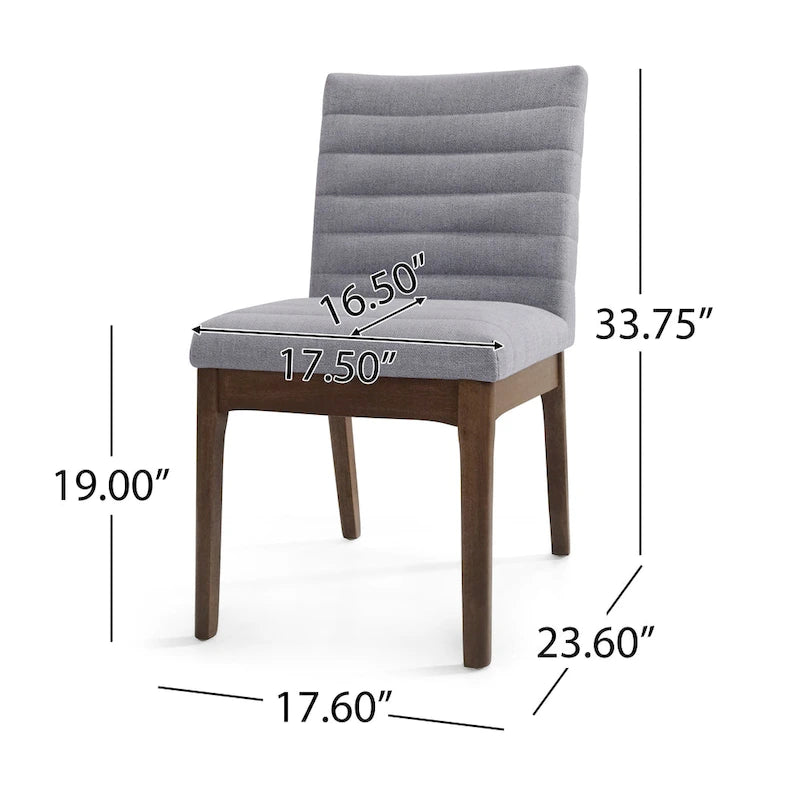 Sillas de comedor Lancer Channel Stitch (juego de 2) de Christopher Knight Home