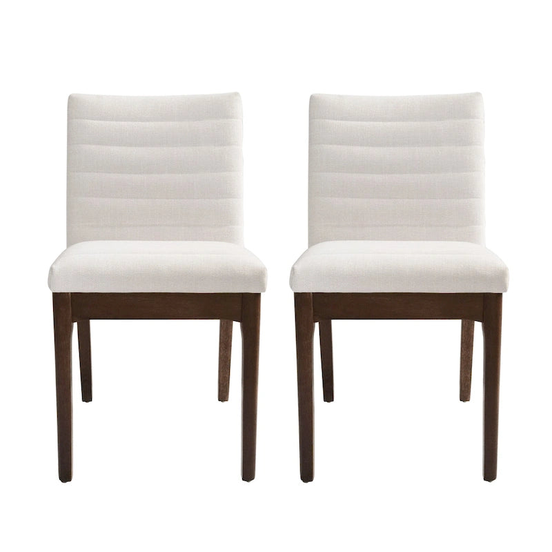 Sillas de comedor Lancer Channel Stitch (juego de 2) de Christopher Knight Home