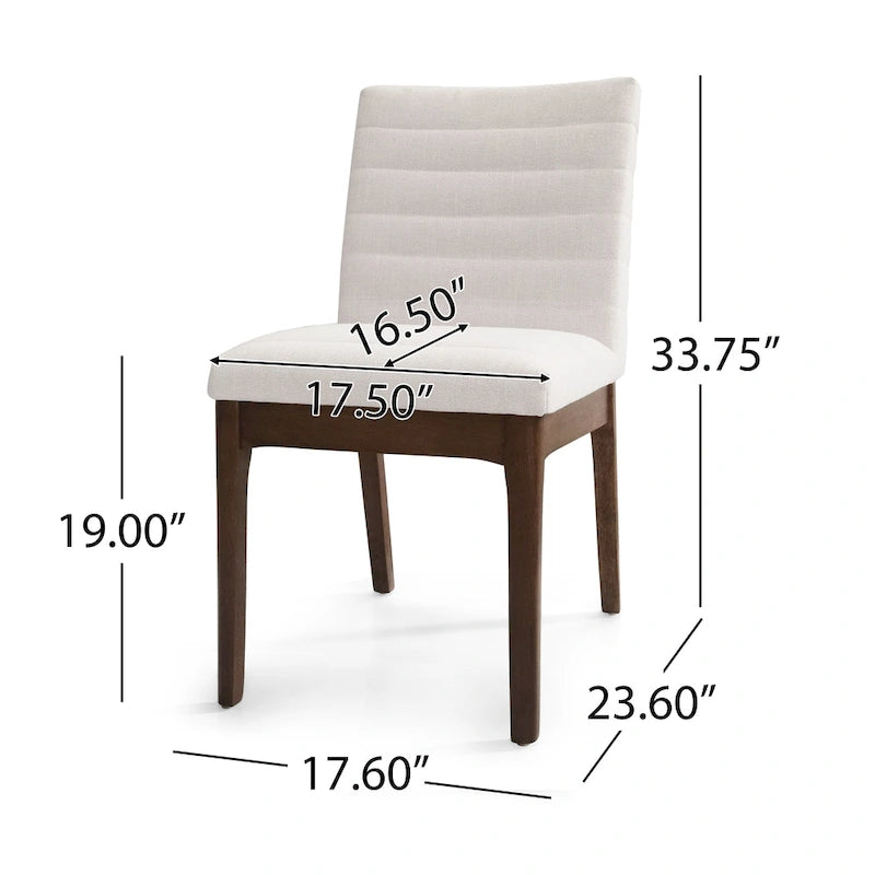 Sillas de comedor Lancer Channel Stitch (juego de 2) de Christopher Knight Home