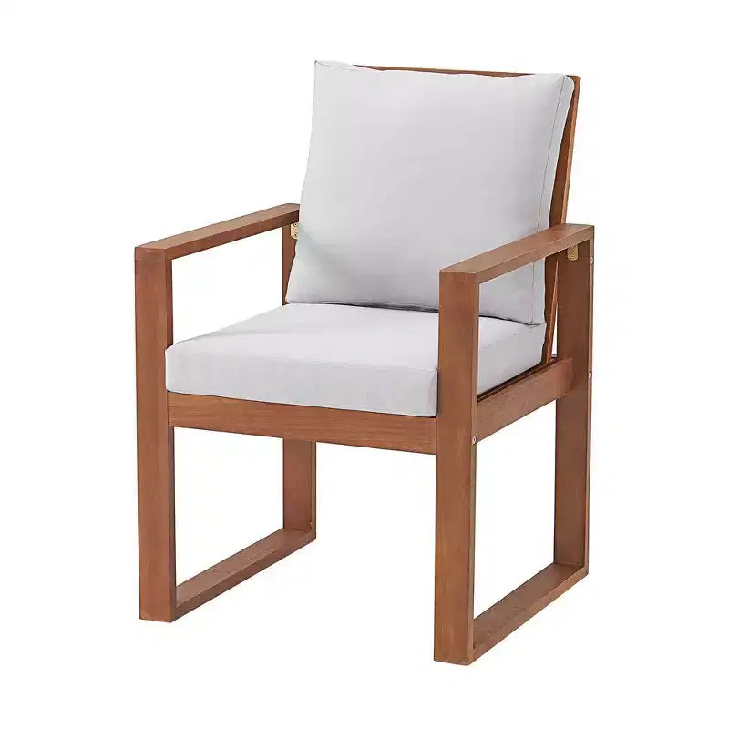 Alaterre Furniture 6pc Outdoor Patio Dining Set, Weston Table with 10' Rectangular Umbrella
