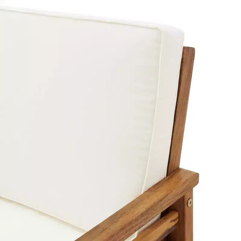 Ensemble de salle à manger d'extérieur 6 pièces Alaterre Furniture, table Okemo avec parasol rectangulaire de 3 mètres
