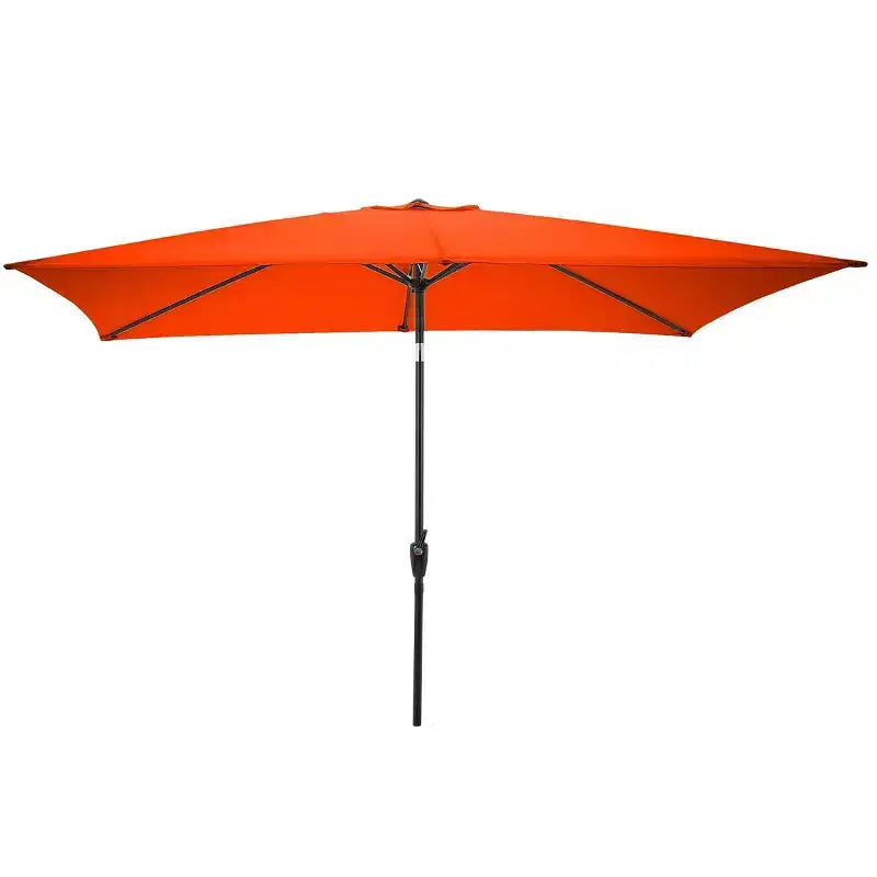 Ensemble de salle à manger d'extérieur 6 pièces Alaterre Furniture, table Okemo avec parasol rectangulaire de 3 mètres