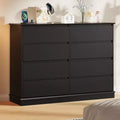 8-Drawer Storage Cabinet, Chest of Drawers with Deep Drawers, Large Wide-Top Closet for Living Room, Hallway, Childrens Room