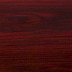 Mesa cuadrada laminada Natural / Nogal / Negro / Caoba con base en X, para 2 personas
