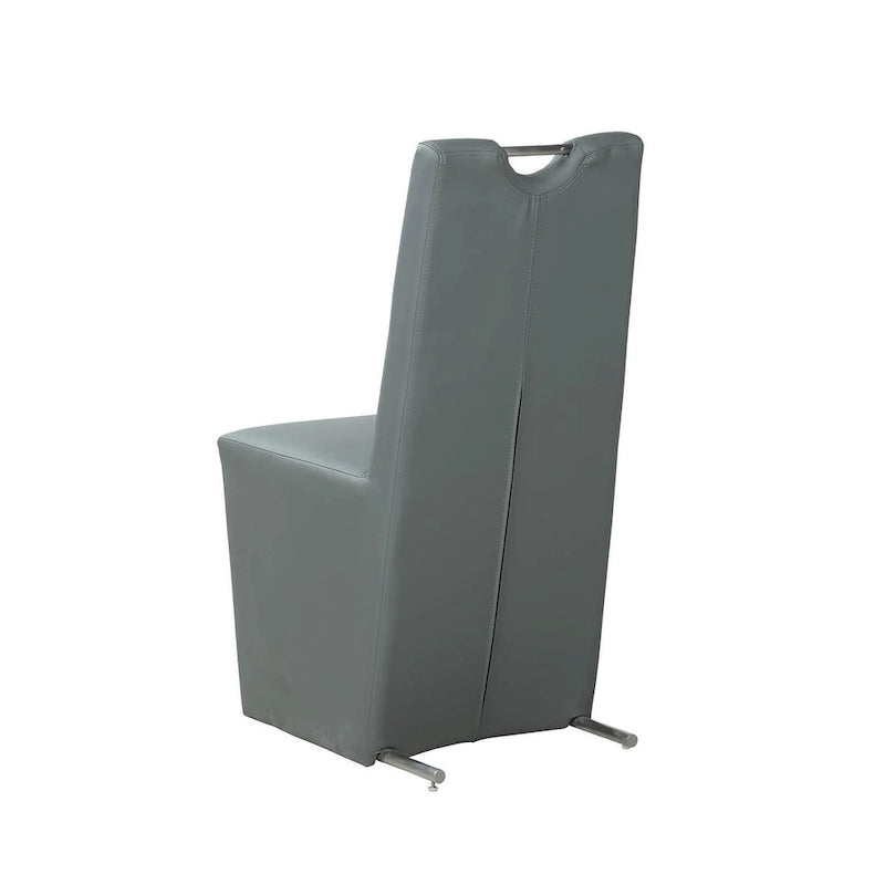 Somette Eva - Silla auxiliar tapizada con respaldo y asa, juego de 2 - 20.9 x 18.5 x 39.4