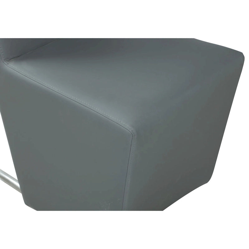 Somette Eva - Silla auxiliar tapizada con respaldo y asa, juego de 2 - 20.9 x 18.5 x 39.4