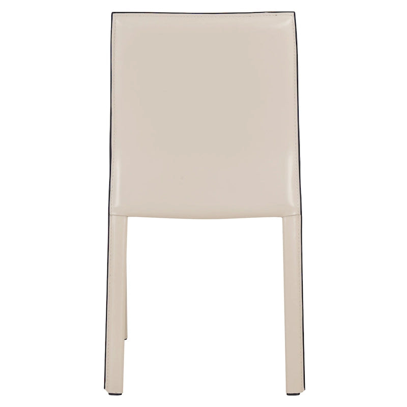 Silla Gervin de cuero reciclado, juego de 2