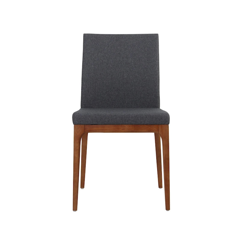 Silla Gervin de cuero reciclado, juego de 2