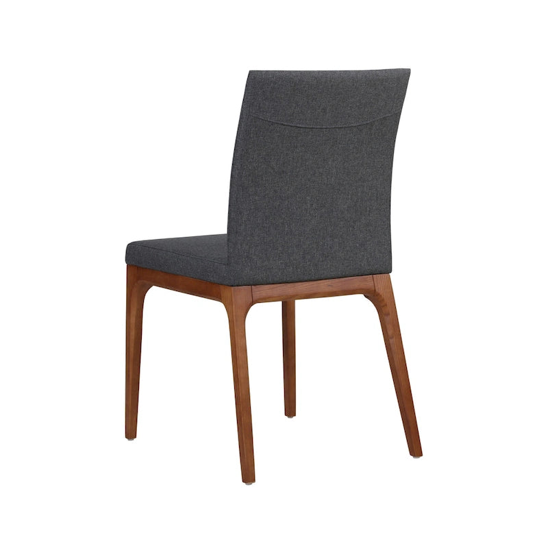 Silla Gervin de cuero reciclado, juego de 2
