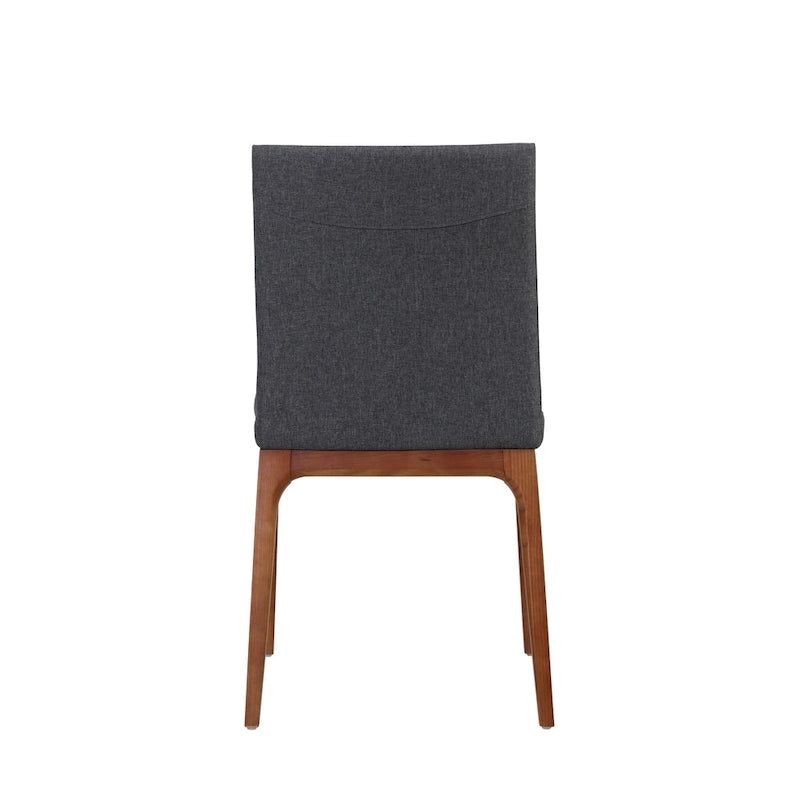 Silla Gervin de cuero reciclado, juego de 2