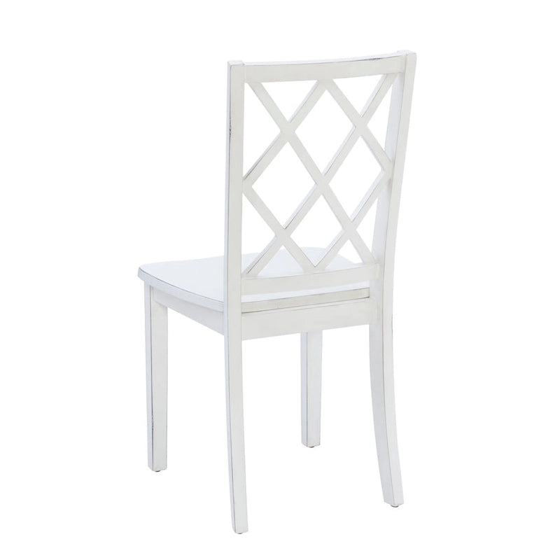 Juego de comedor de 5 piezas Harrow estilo casa de campo blanco
