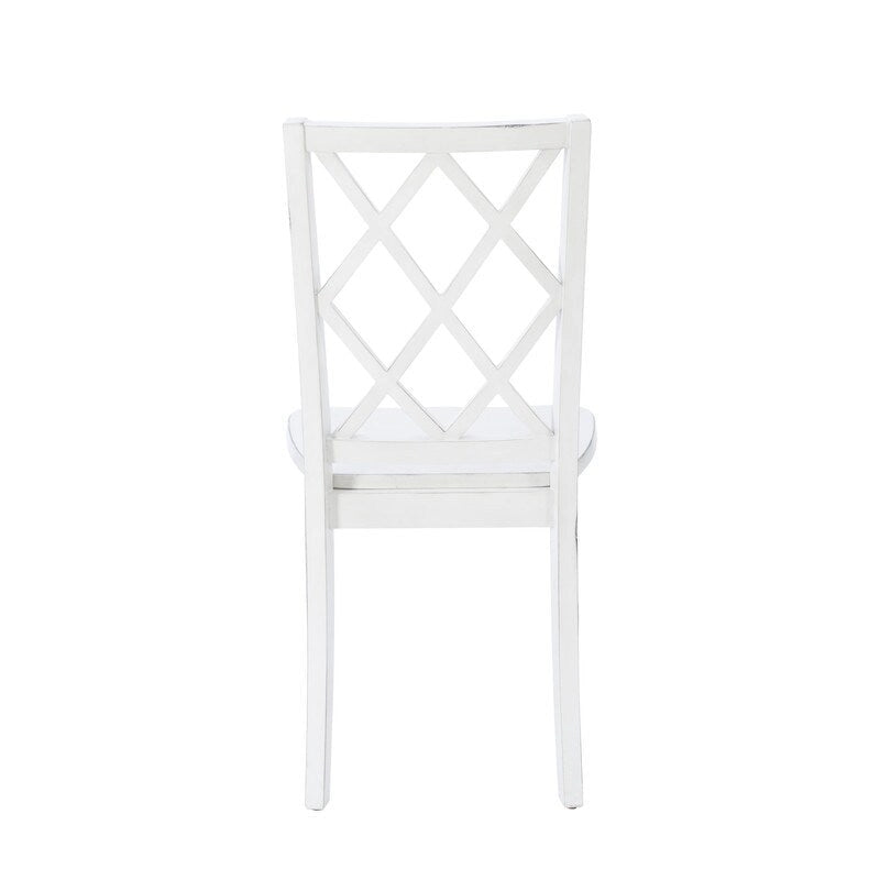 Juego de comedor de 5 piezas Harrow estilo casa de campo blanco
