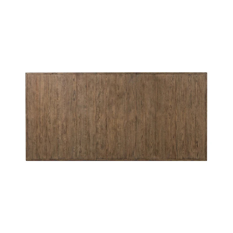 Mesa de comedor rectangular con acabado de pizarra negra con extensión – Capacidad hasta para 8 personas