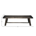 Banco de comedor de madera gris recuperada – 60" – Capacidad para 2 o 3 personas