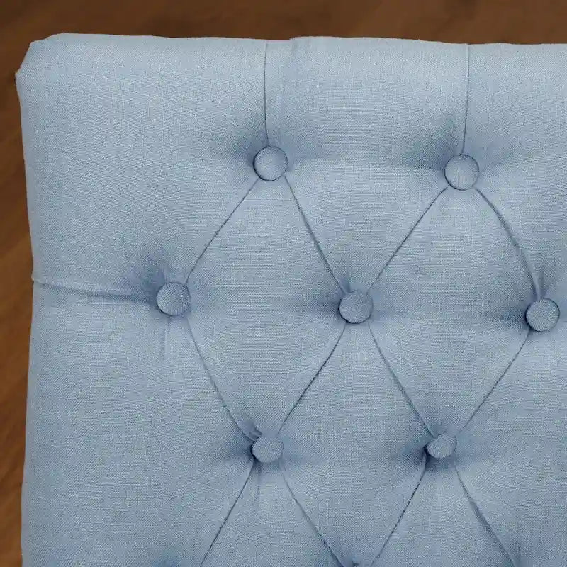 Ensemble de salle à manger 6 pièces Simple Living Annie Espresso, en hévéa gris et tissu, avec banc