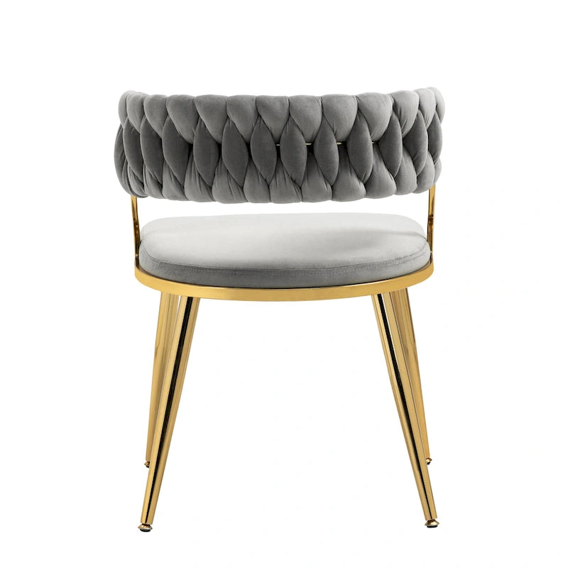 Sillas de comedor de terciopelo modernas, juego de 4