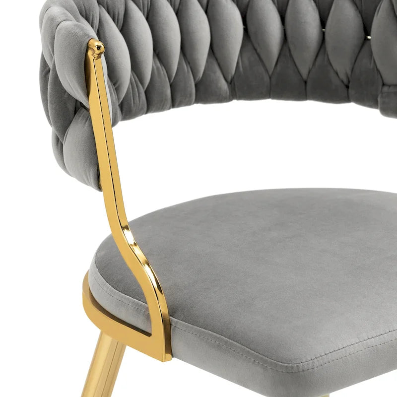 Sillas de comedor de terciopelo modernas, juego de 4