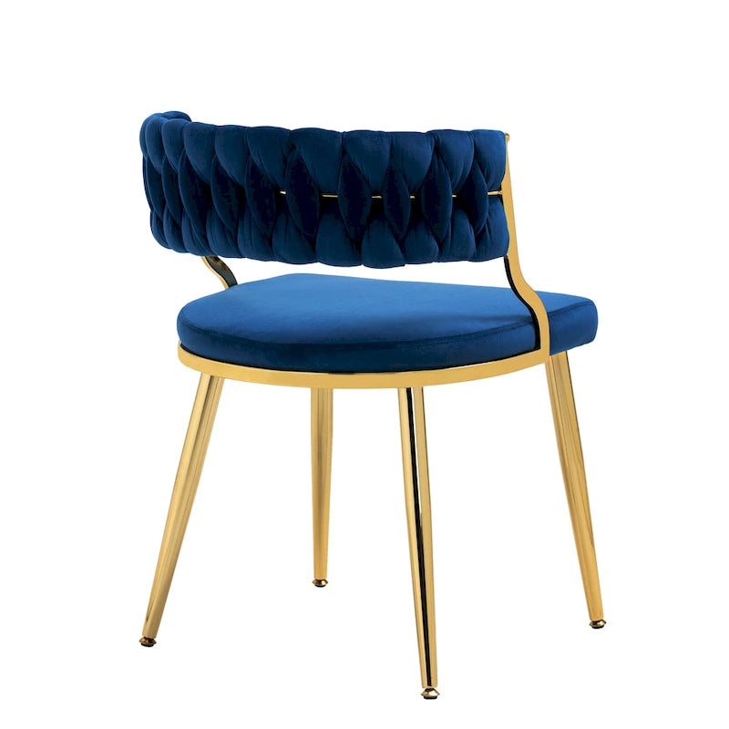 Sillas de comedor de terciopelo modernas, juego de 4