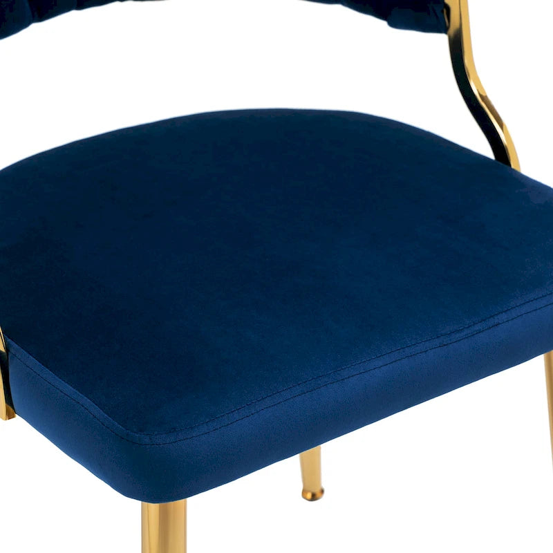Sillas de comedor de terciopelo modernas, juego de 4