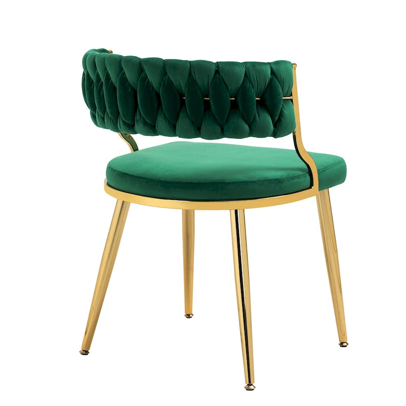 Sillas de comedor de terciopelo modernas, juego de 4
