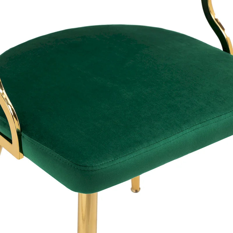 Sillas de comedor de terciopelo modernas, juego de 4