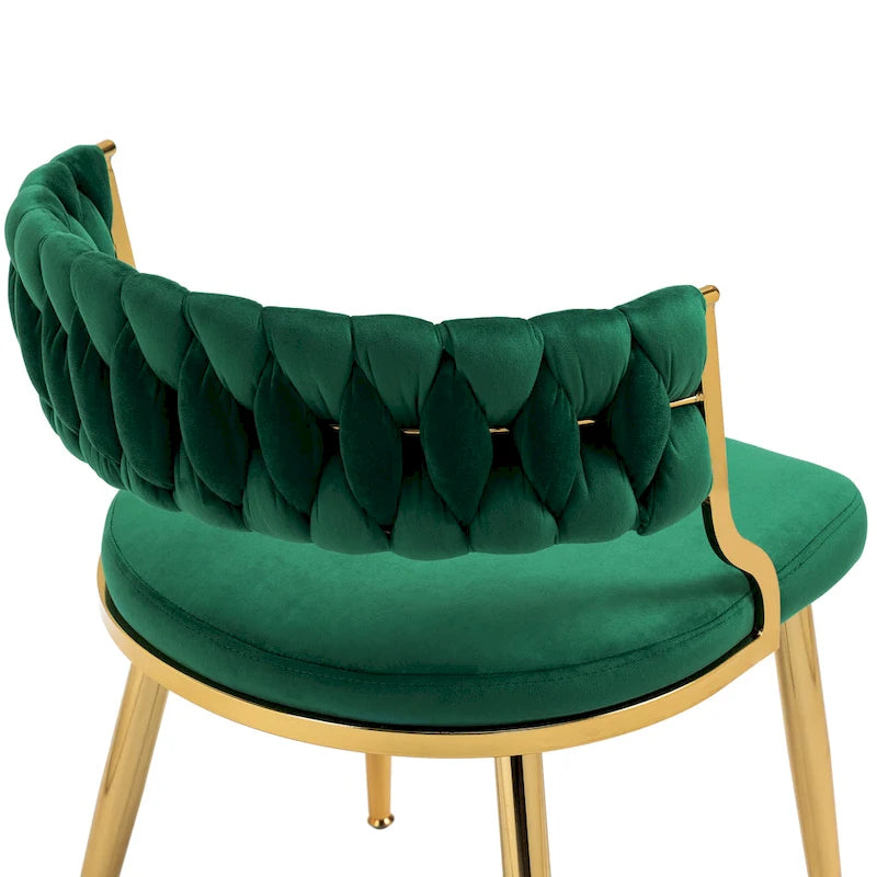 Sillas de comedor de terciopelo modernas, juego de 4