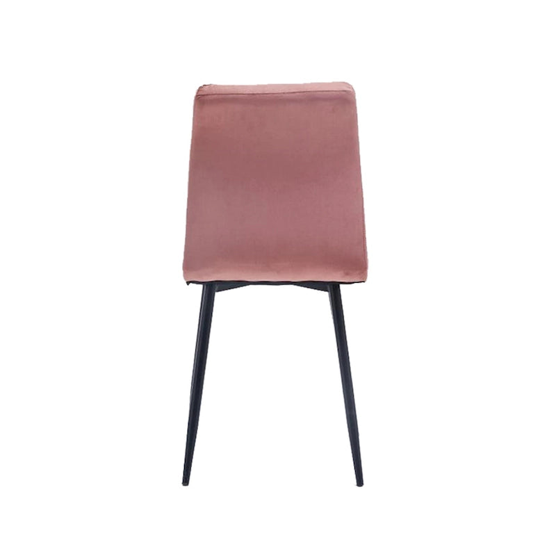 Sillas de comedor de terciopelo rosa/negro/verde/gris/azul, estilo capitoné de mediados de siglo, juego de 2