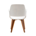 Juego de 2 sillas de comedor, piel sintética, patas de madera curvada – Azul / Verde / Blanco / Negro