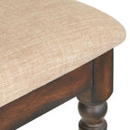 Silla de comedor rústica, juego de 2 – Gris desgastado / Marrón rústico / Madera de deriva