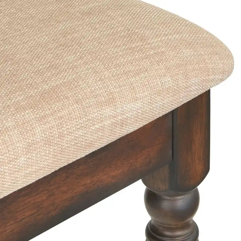 Silla de comedor rústica, juego de 2 – Gris desgastado / Marrón rústico / Madera de deriva