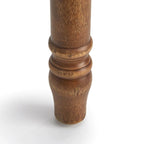 Silla de comedor rústica, juego de 2 – Gris desgastado / Marrón rústico / Madera de deriva